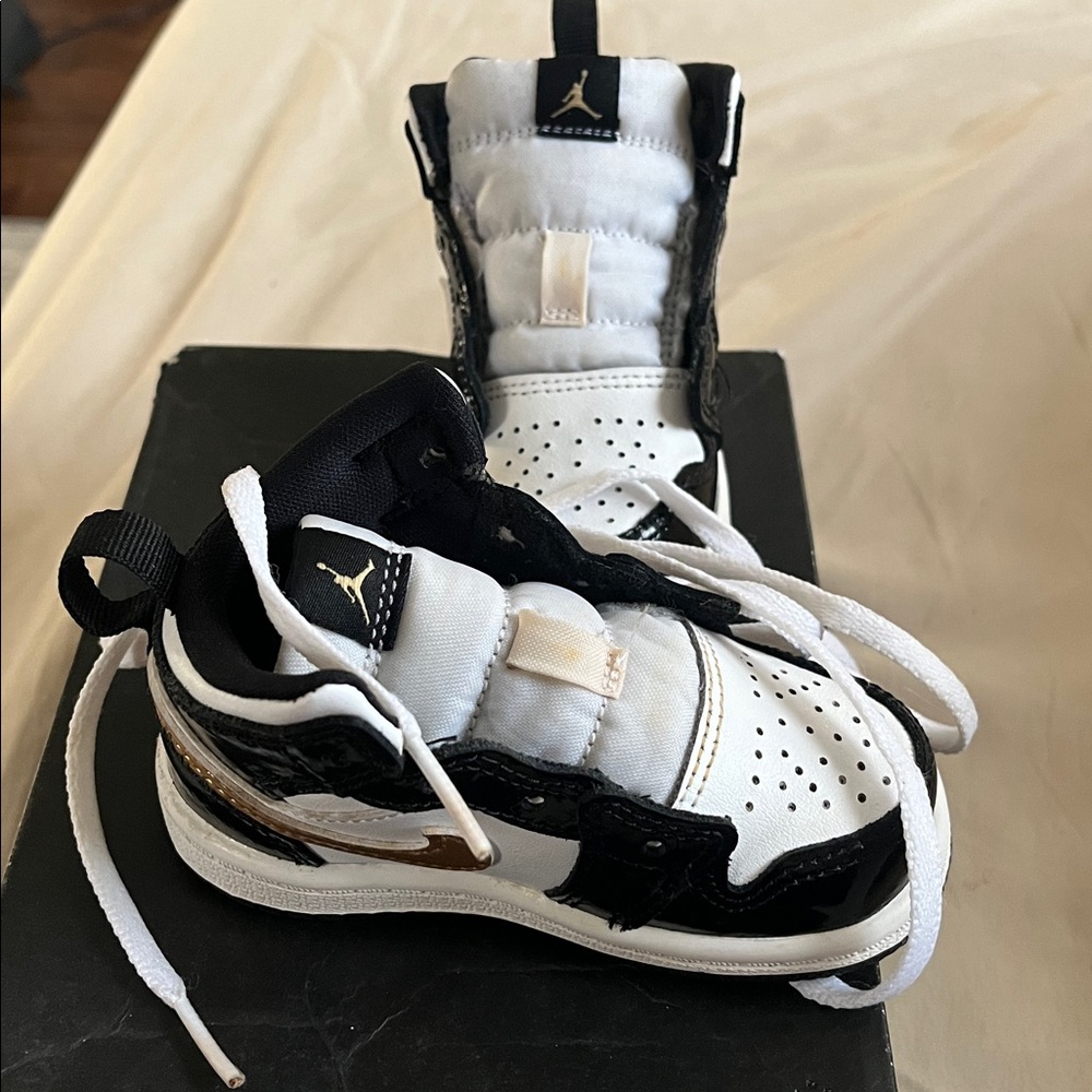 Air Jordan Black and White Sneakers